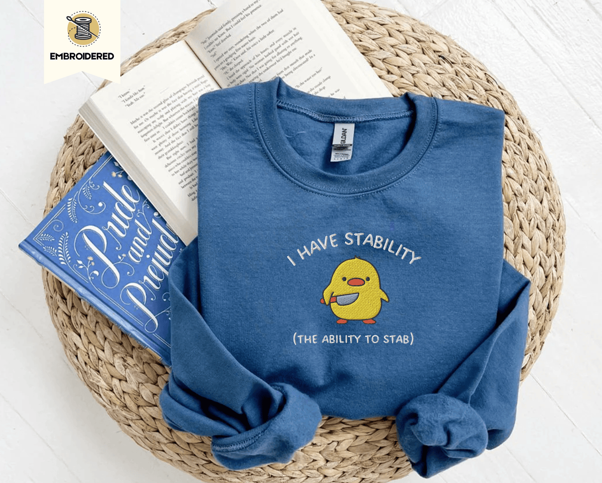 Pine Spice Books I Have Stability Chick Sweatshirt, I Have Stability Chick Sweatshirt,