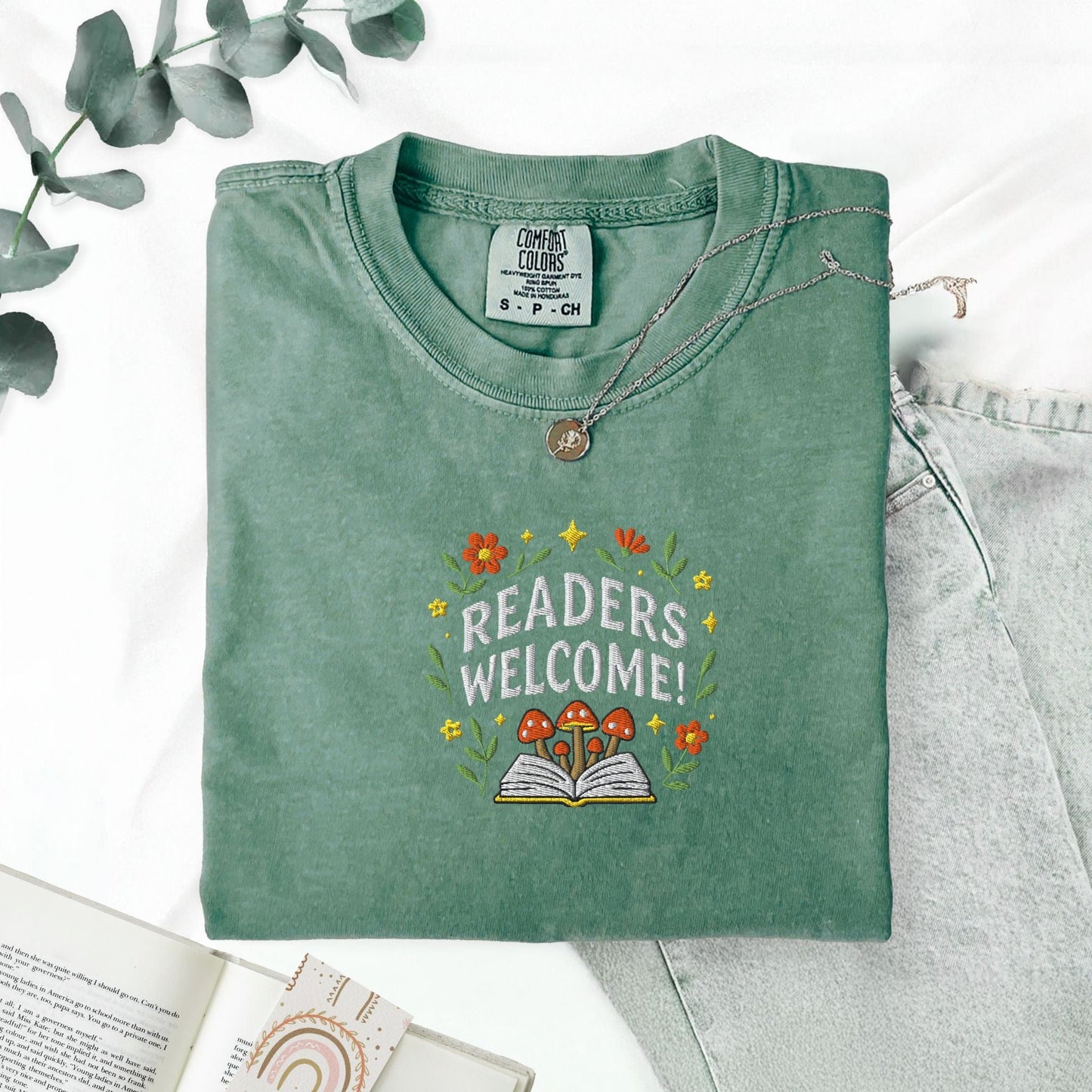 Pine Spice Books Readers Welcome Educator T-Shirt Readers Welcome Educator T-Shirt
