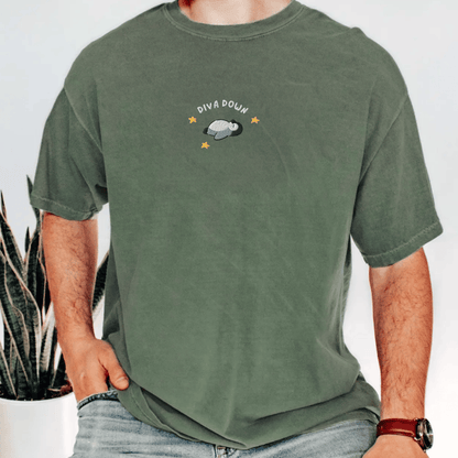 Pine Spice Books Diva Down Embroidered Penguin Shirt Diva Down Embroidered Penguin Shirt