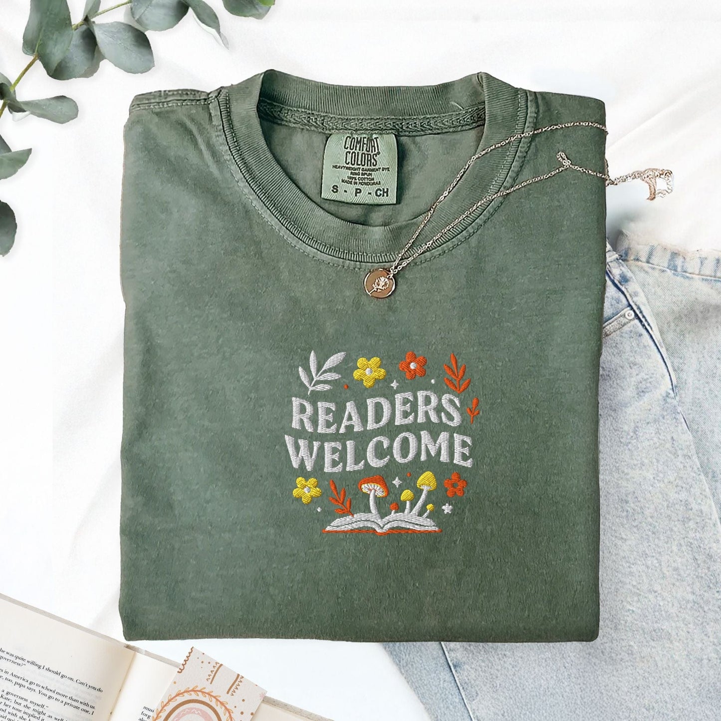 Pine Spice Books Readers Welcome Educator T-Shirt Readers Welcome Educator T-Shirt