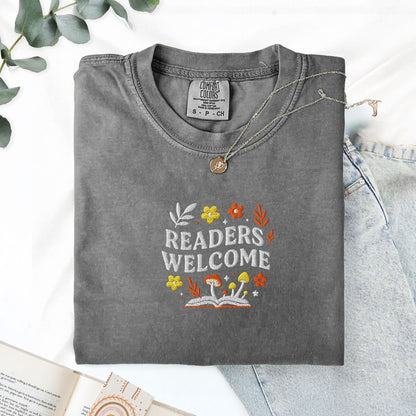 Pine Spice Books Readers Welcome Educator T-Shirt Readers Welcome Educator T-Shirt