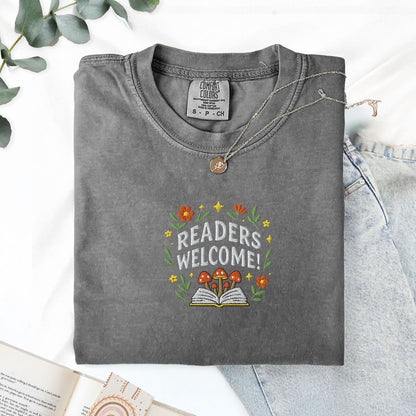 Pine Spice Books Readers Welcome Educator T-Shirt Readers Welcome Educator T-Shirt