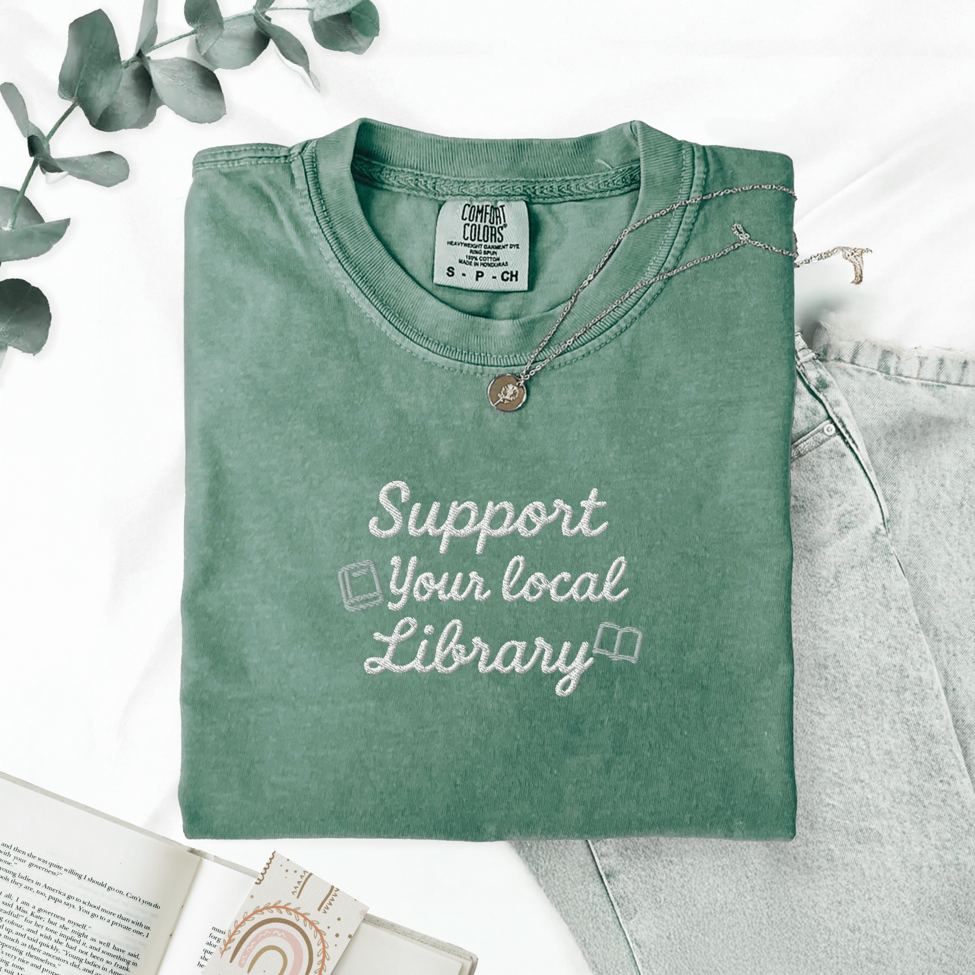 Pine Spice Books Support Your Local Library T-Shirt Support Your Local Library T-Shirt