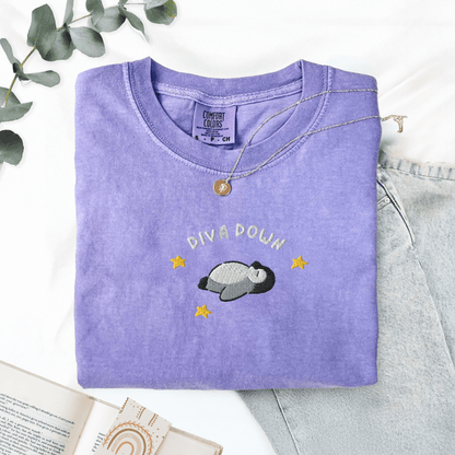 Pine Spice Books Diva Down Embroidered Penguin Shirt Diva Down Embroidered Penguin Shirt