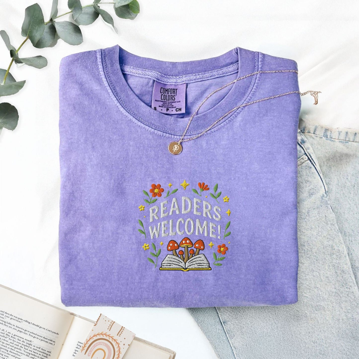 Pine Spice Books Readers Welcome Educator T-Shirt Readers Welcome Educator T-Shirt